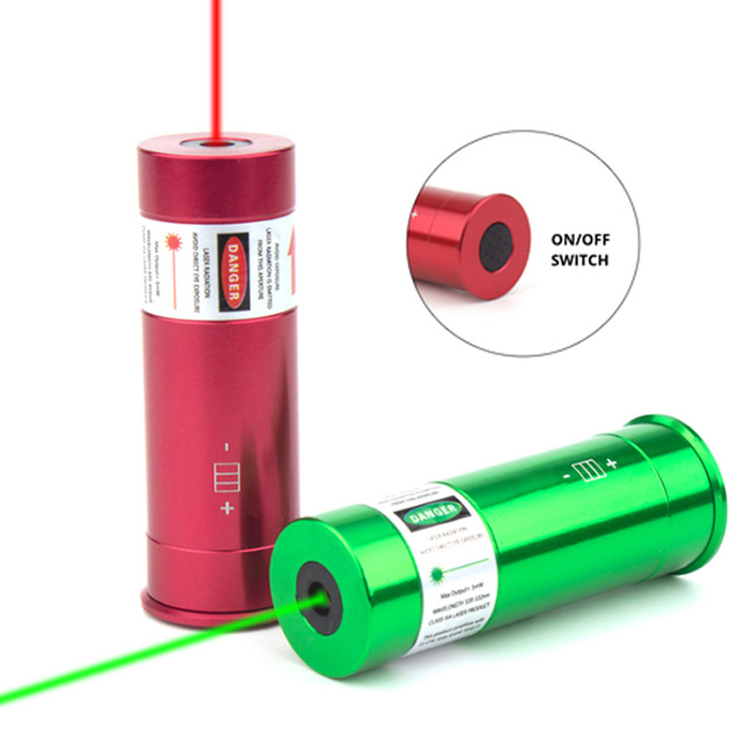 12GA ليزر أخضر Boresighter 12GA Laser Bore Sight مع تشغيل/إيقاف
