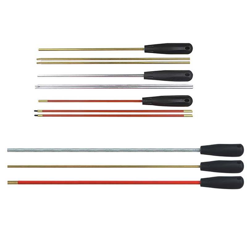 قضبان تنظيف مسدسات ذات 3 أقسام بمقبض بلاستيكي