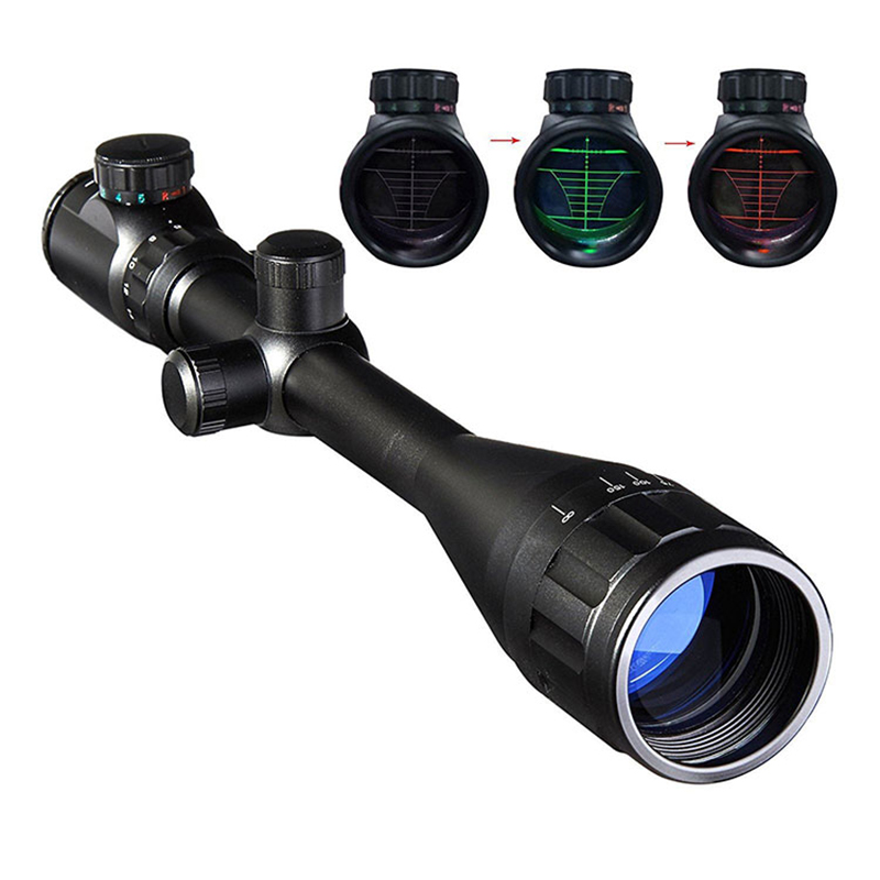 6-24x50 نطاق بندقية قابل للتعديل شبكاني نقطة حمراء وخضراء نطاقات الصيد التكتيكية Riflescopes بندقية الصيد النطاق البصري