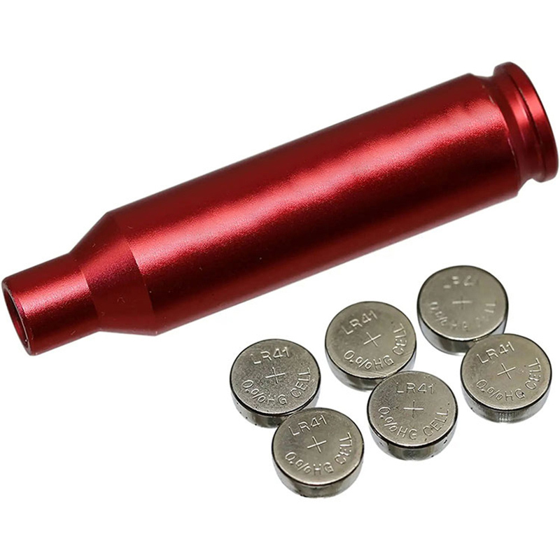 6.5CREEDMOOR Bore Sight Laser Red Dot Cartridge Laser bore Sighter مع مجموعتين من البطاريات