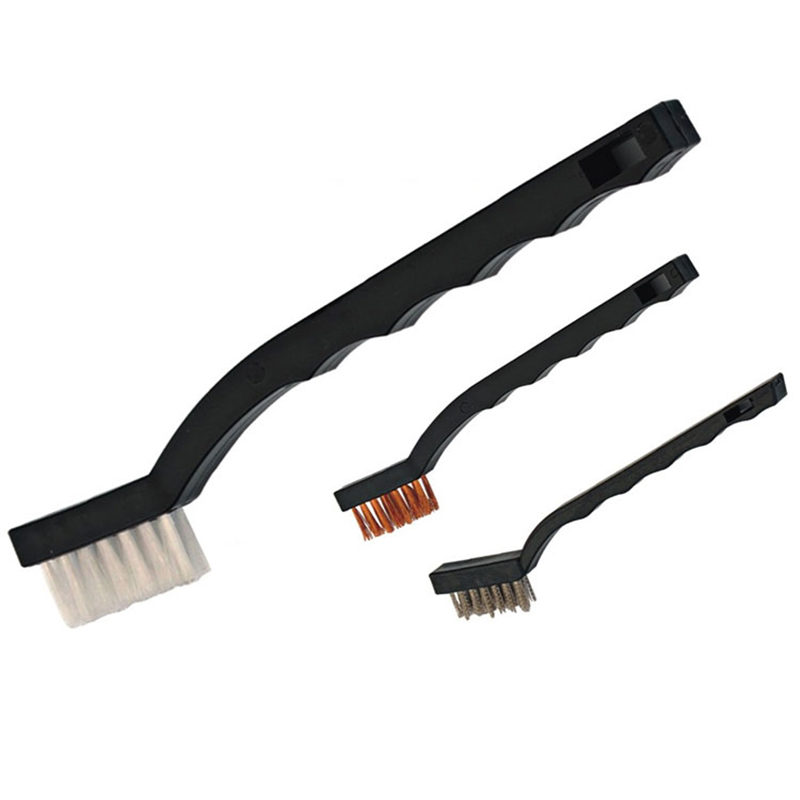 فرشاة يدوية لتنظيف المسدس مقاس 7 بوصات، وأسلاك من النايلون