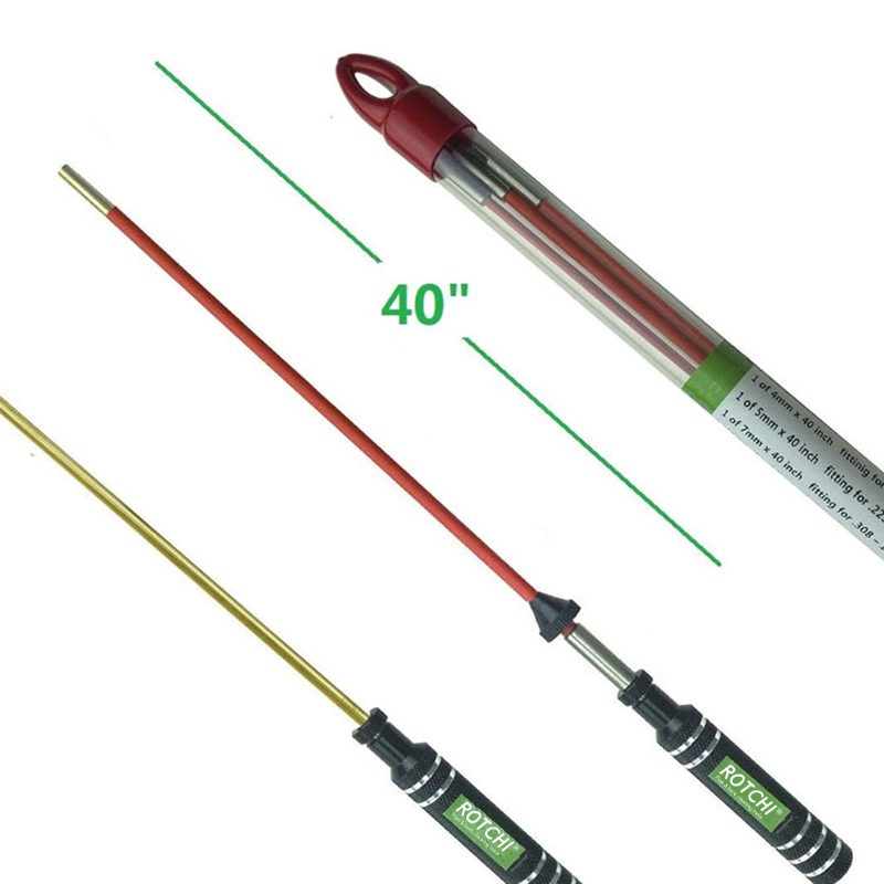 مقبض ألومنيوم سريع الدوران من مادة PVC قضيب تنظيف المسدس