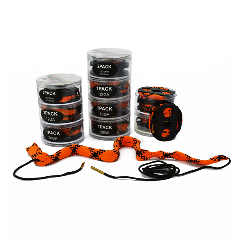 حزمة متعددة الطبقات بحبل تنظيف المسدس على شكل ثعبان