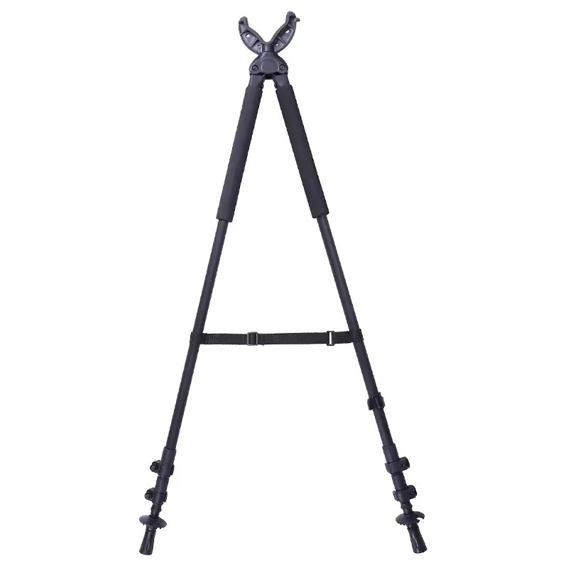 في الهواء الطلق التكتيكية قابل للتعديل في الارتفاع الألومنيوم الصيد الملحقات اطلاق النار عصا