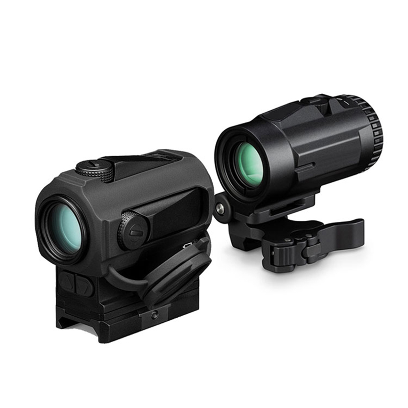 التكتيكية 3X المكبر نطاقات البصريات الصيد Riflescope مشاهد منظر نقطة حمراء مع QD جبل ل 20 مللي متر بندقية بندقية السكك الحديدية